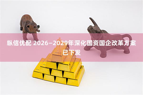 纵信优配 2026—2029年深化国资国企改革方案已下发